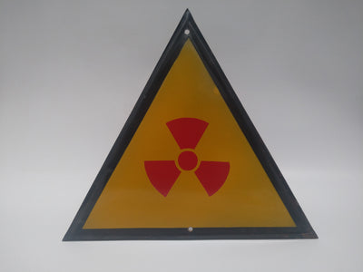 Vintage Enamel Sign - radioactive