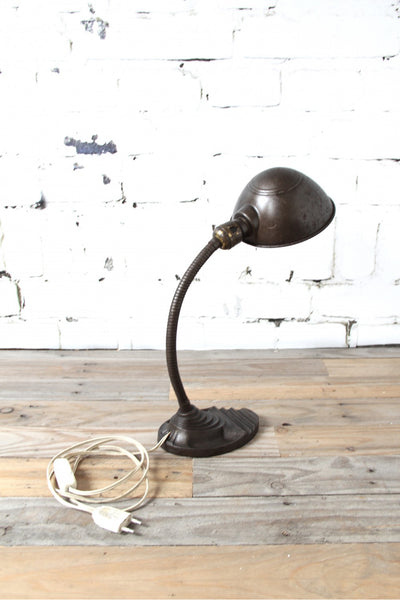 Vintage Eagle gooseneck desk lamp
