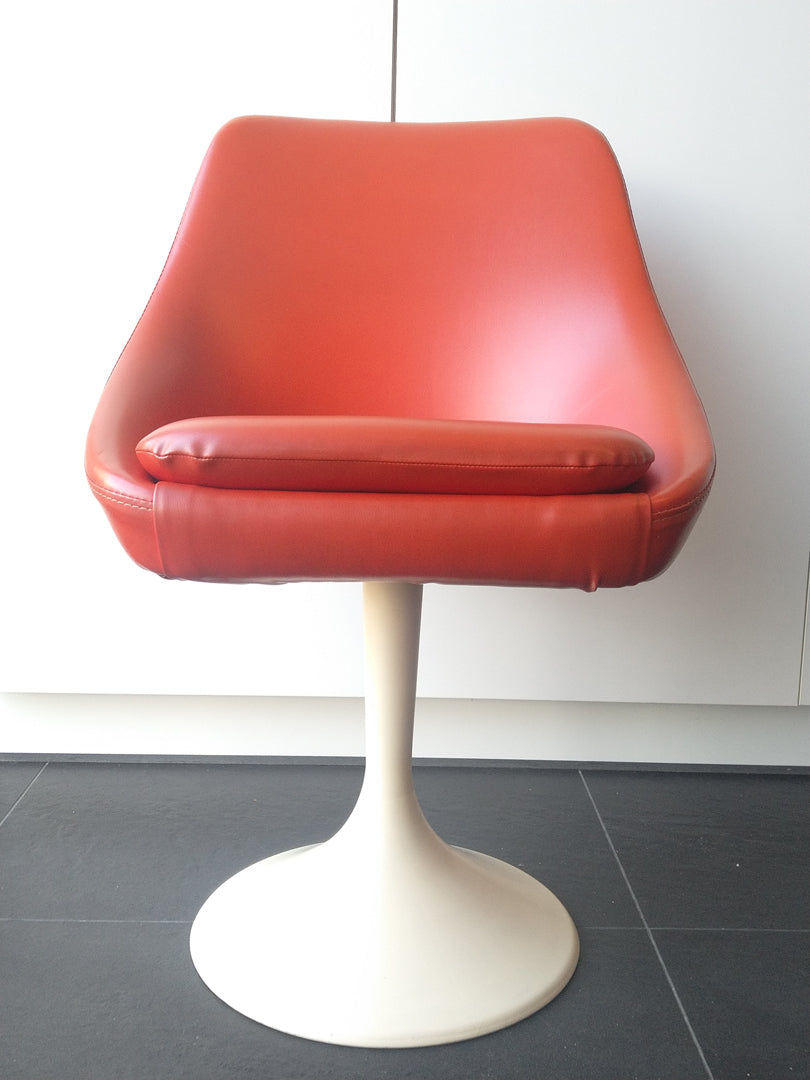 Charming orange tulip chair